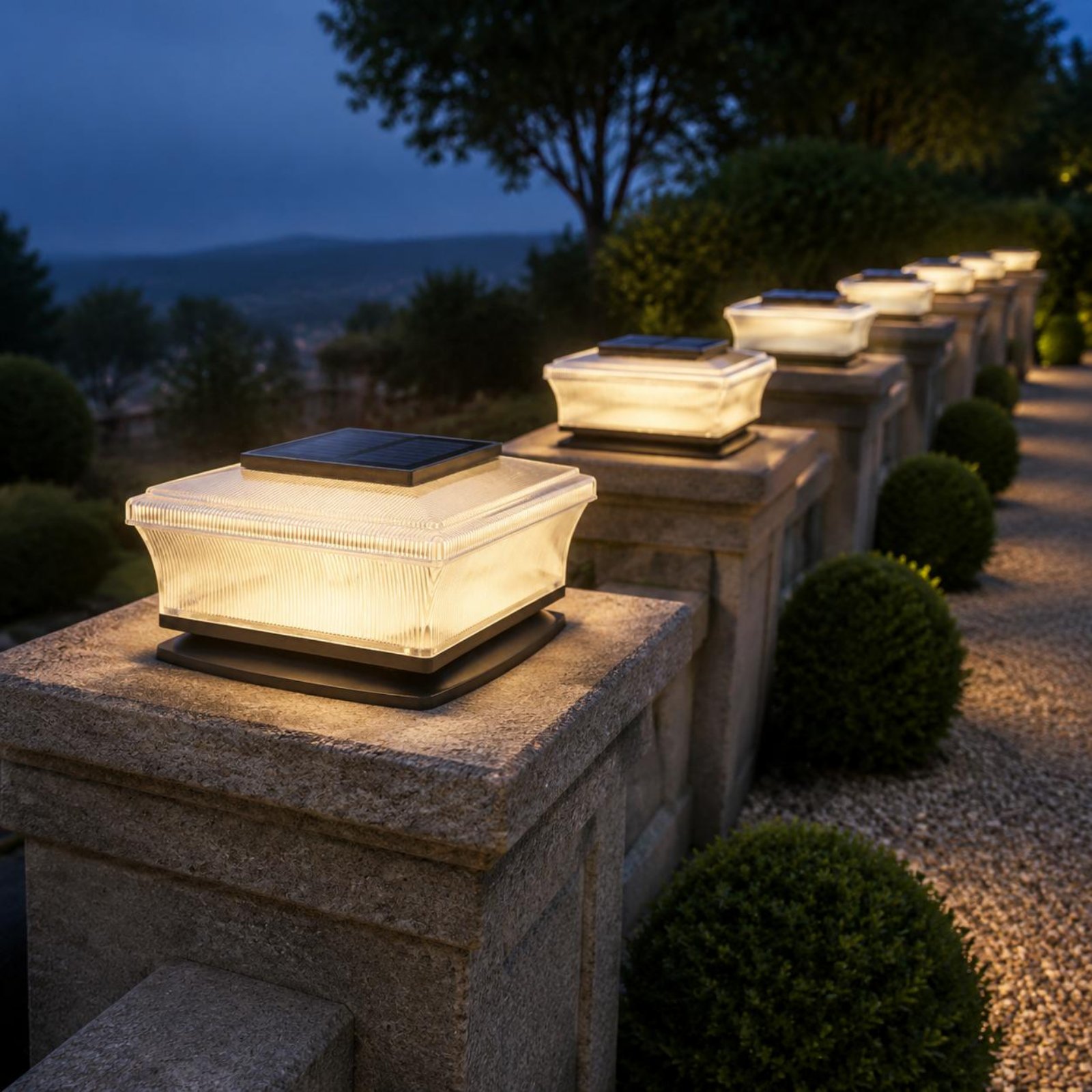 Outdoor Lighting Wireless - Lampe solaire sans fil pour poteau