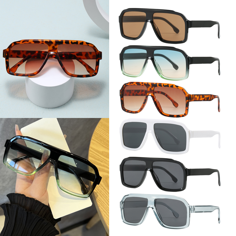 Outdoor Lighting Black - Lunettes de soleil surdimensionnées carrées anti-lumière