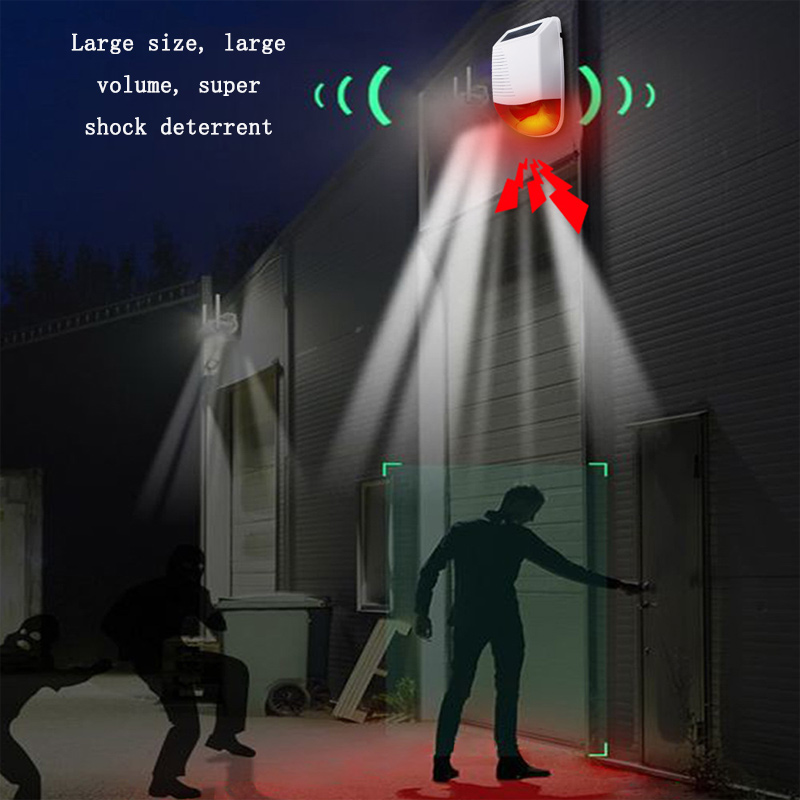 Outdoor Lighting Wireless - Alarme intelligente sans fil 433 MHz,