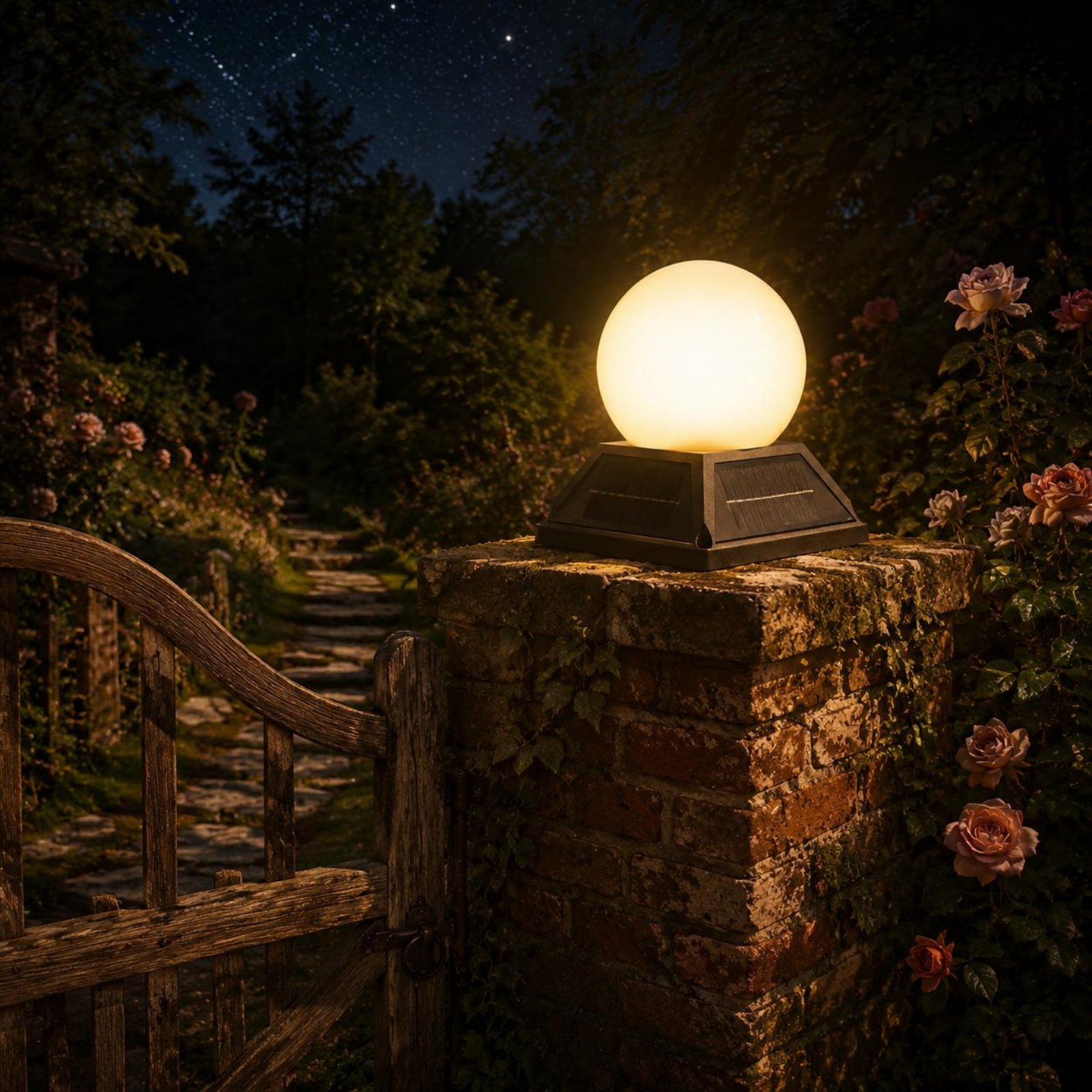 Outdoor Lighting Ip65 - Lampe solaire sans fil pour poteau