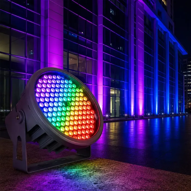 Outdoor Lighting Waterproof - Projecteur LED SMD RGBW DMX512, éclairage