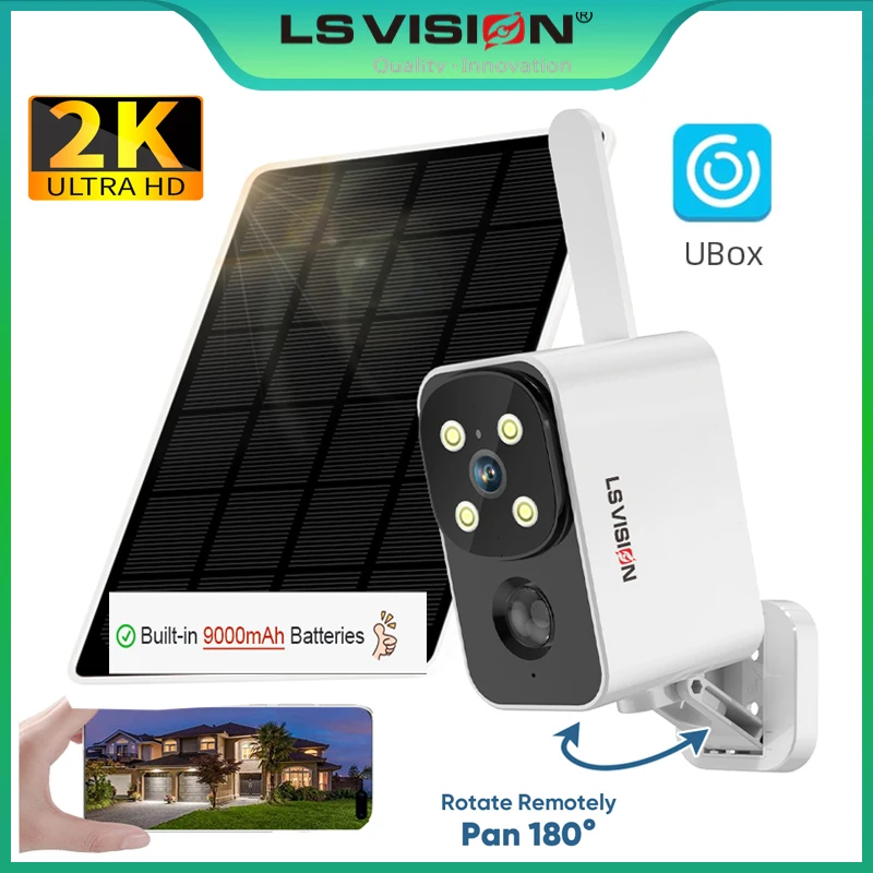 Outdoor Lighting Wireless - LS VISION caméra solaire extérieure caméra