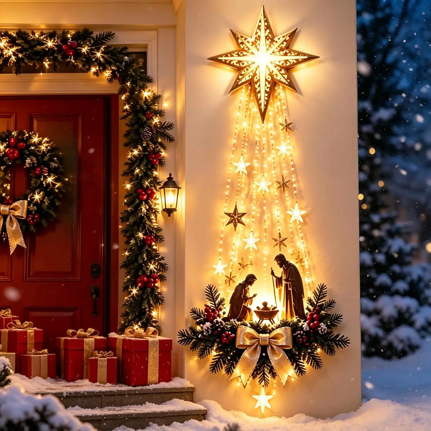 Outdoor Lighting Effects - 1-5 pièces, décorations de Noël lumineuses