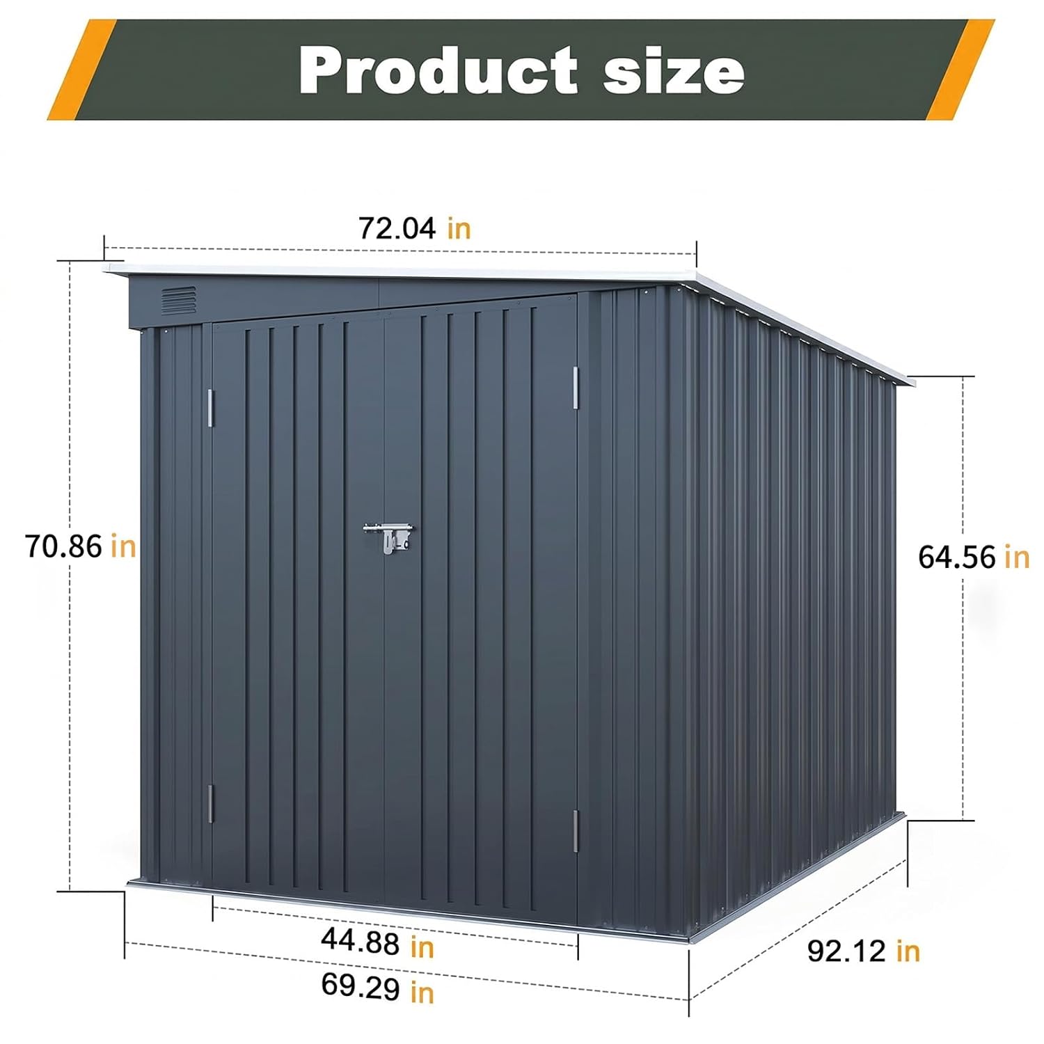 Abri métallique 6x8 FT avec po - Outdoor Lighting Waterproof avis et prix