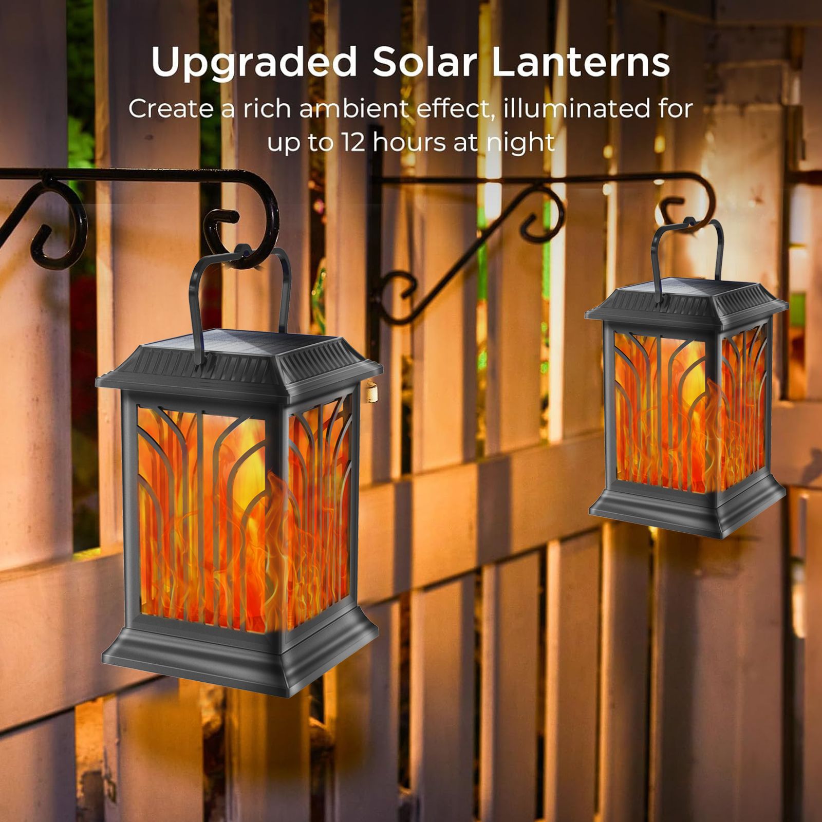 Lampe solaire LED à effet flam - Outdoor Lighting And Landscape avis et prix