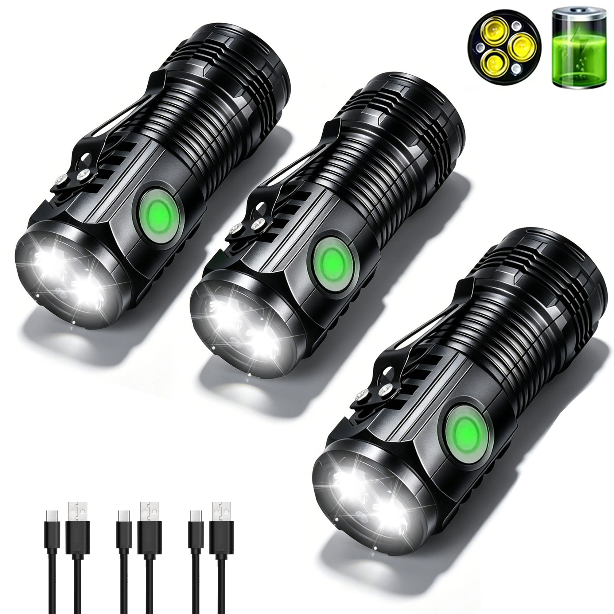 Lampe torche portable recharge - Outdoor Lighting Black avis et prix