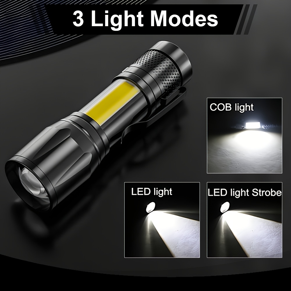 Mini lampe torche LED COB+XPE, - Outdoor Lighting Black avis et prix