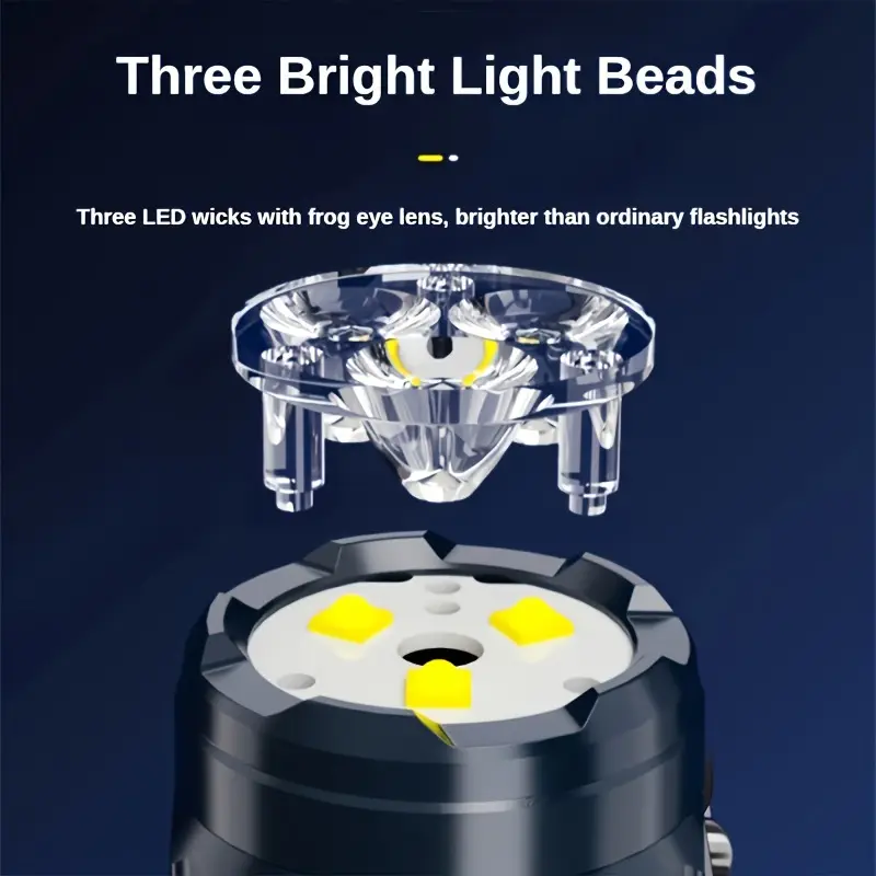Mini lampe de poche à 3 LED av - Outdoor Lighting Black avis et prix
