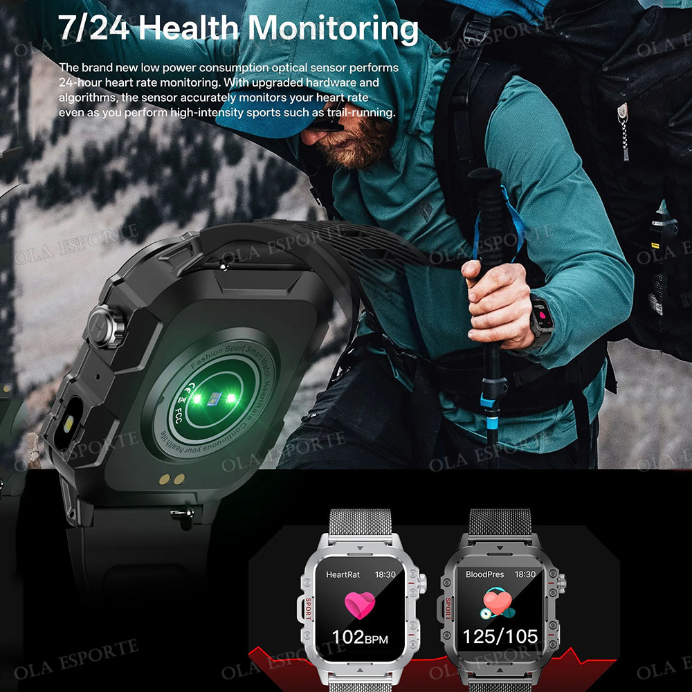 Montre intelligente militaire  - Outdoor Lighting Track avis et prix