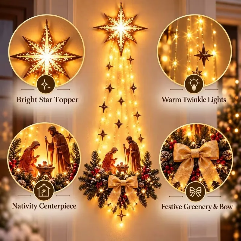 1-5 pièces, décorations de Noë - Outdoor Lighting Effects avis et prix
