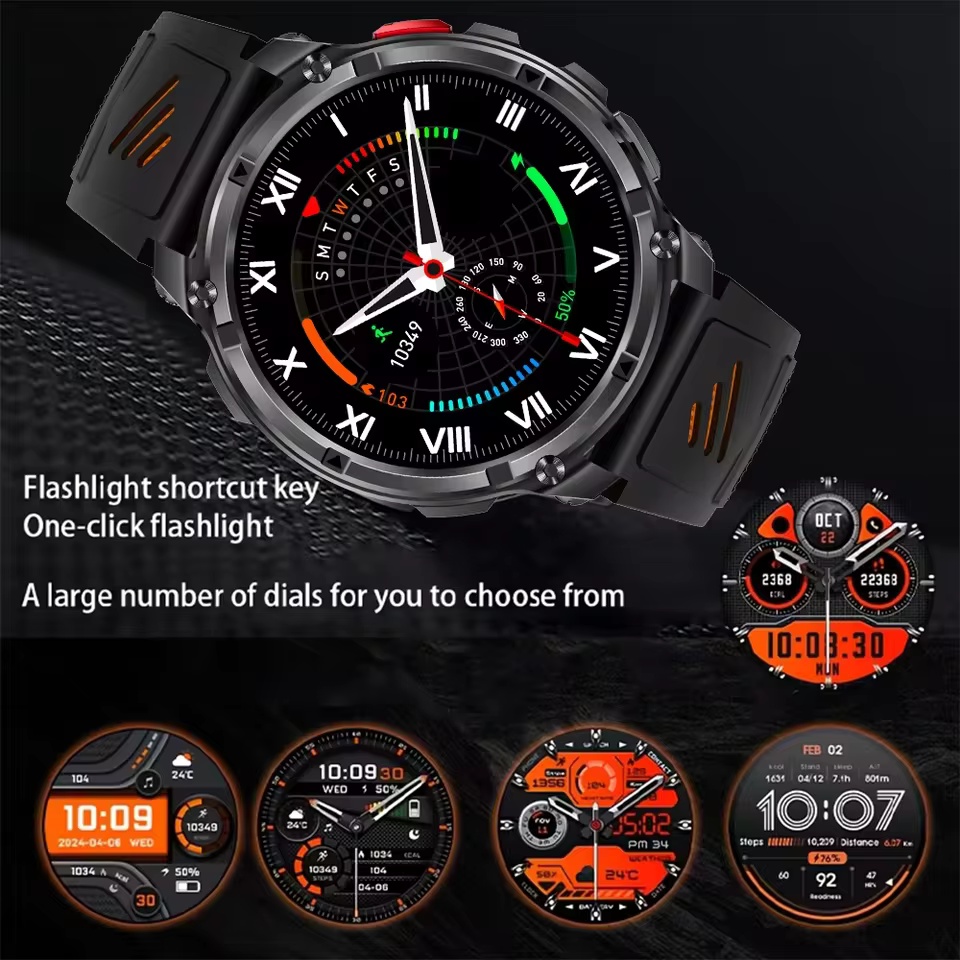 Montre connectée militaire T-R - Outdoor Lighting Track avis et prix